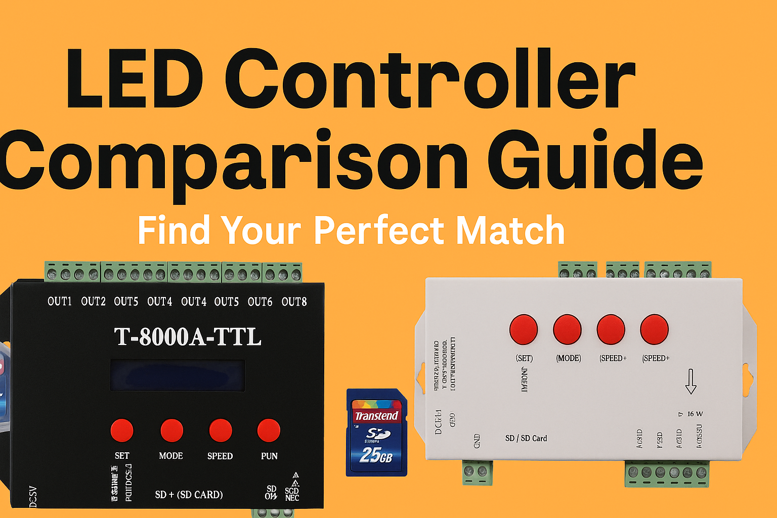LED Controller Comparison Guide 2025 - Professional vs Basic Controllers