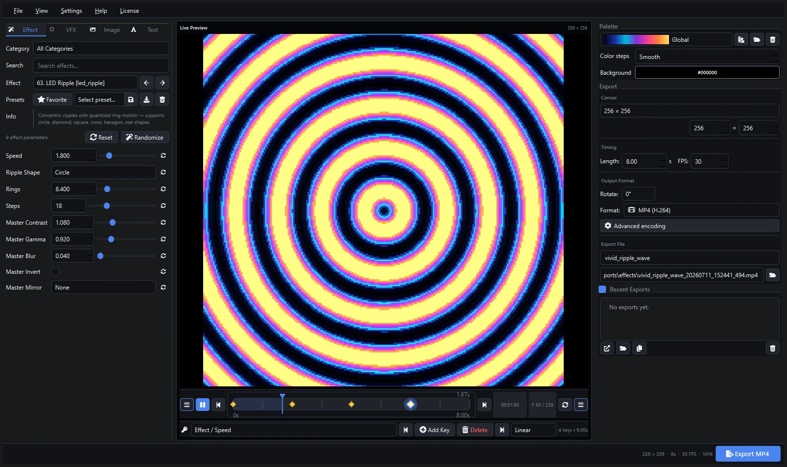 Pixel LED Animator software interface screenshot