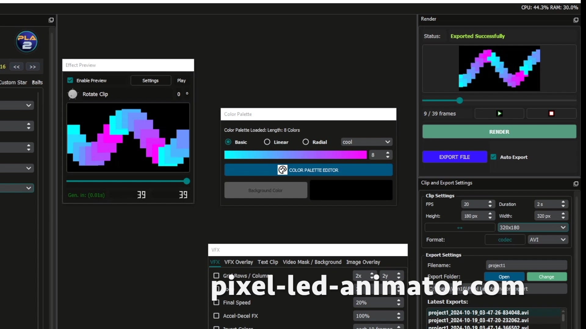 Dynamic Effects Preview