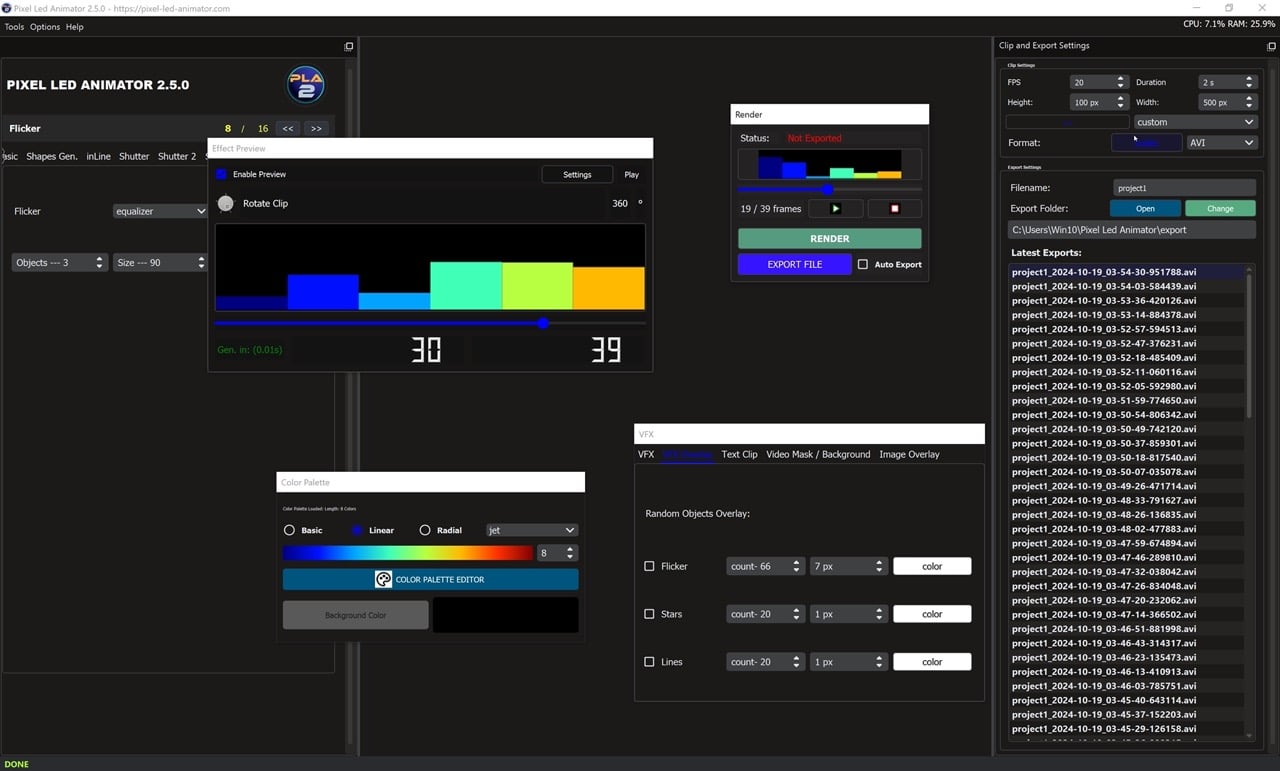 Projets Exemple et Applications